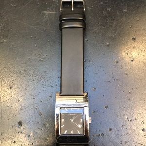 Fossil Black and Silver Watch